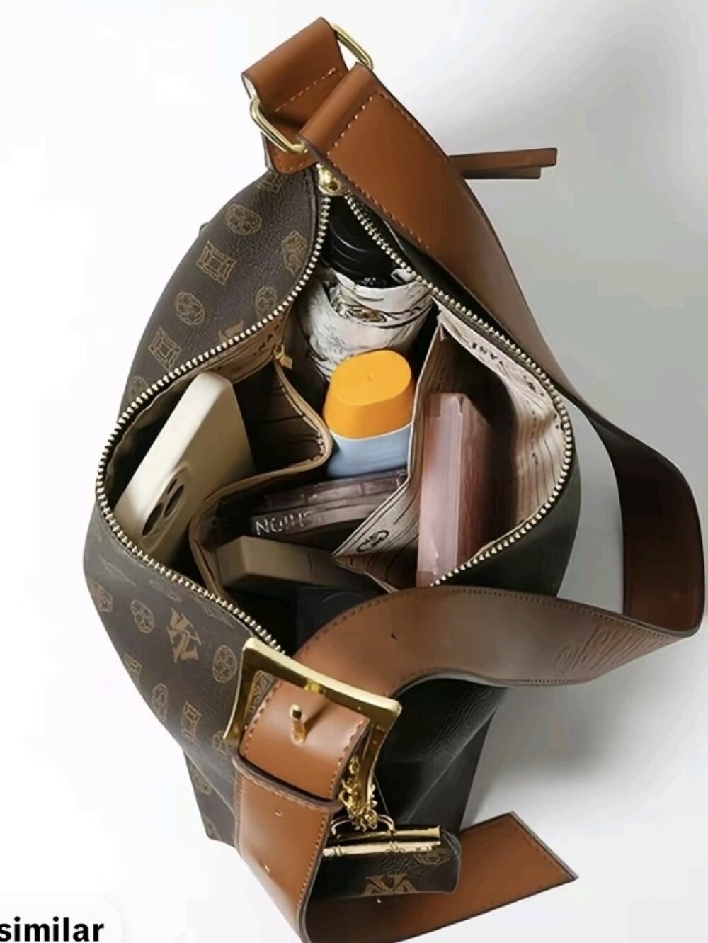 Classic Lettern Pattern Handbag - Picture 3 of 9
